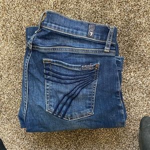 7 for all man kind dojo strechy jeans